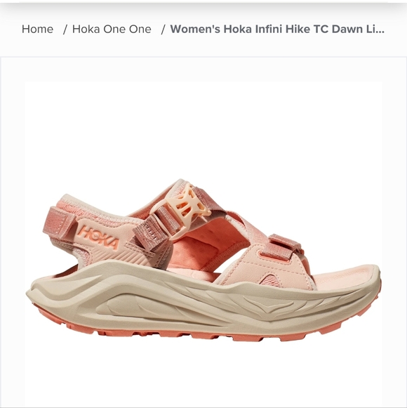 Hoka Infini Hike TC Womens Dawn Light/Vanilla New - Picture 4 of 8